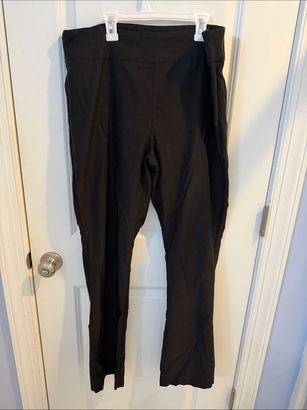 Tribal Black Straight-Leg Stretch Pants